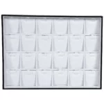 BXPS80-necklace-storage-box-24-compartments-with-top-frontview BXPS80 necklace storage box 24 compartments with top frontview