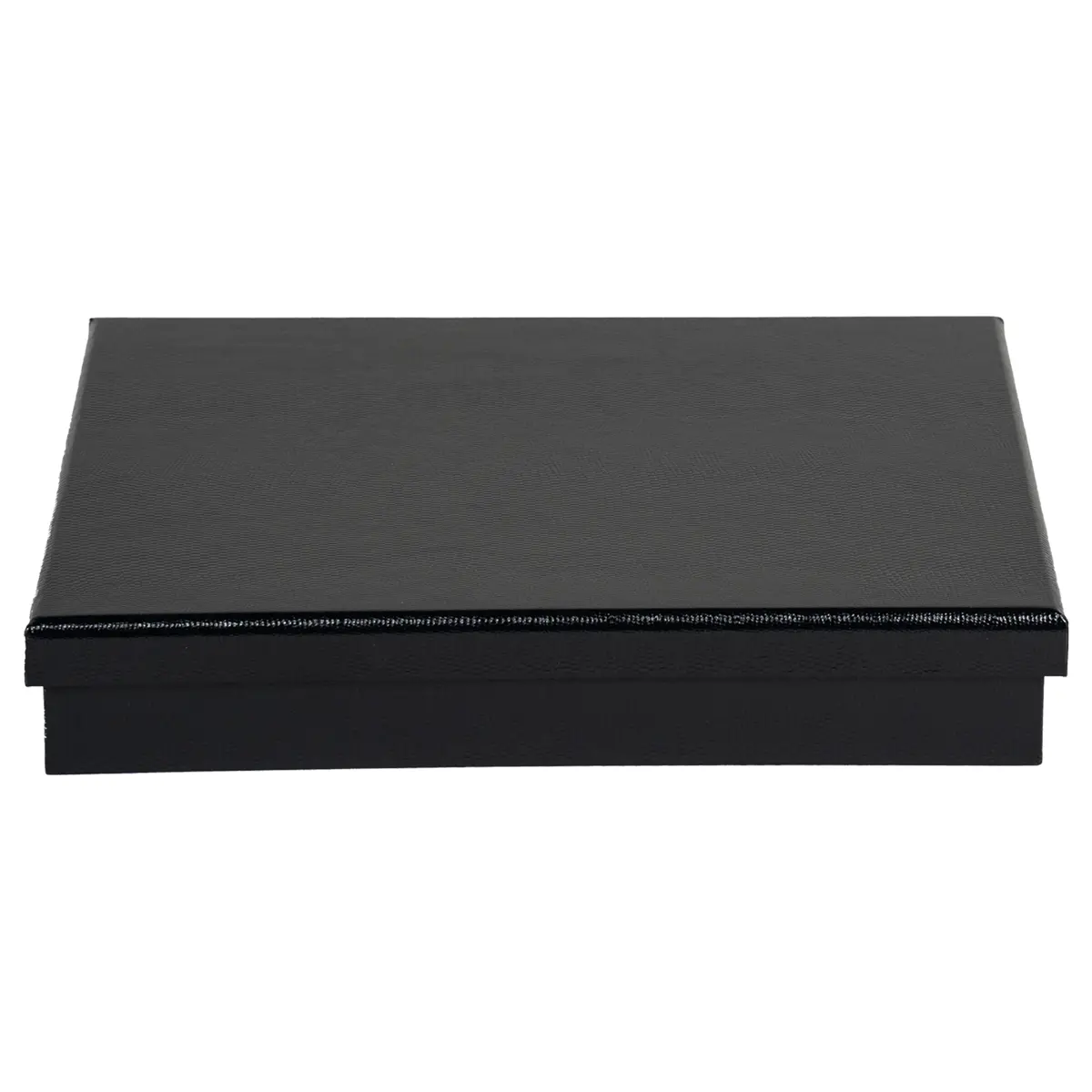 Jewellery storage box for ring grey 7x5 front view