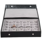 Ring-Storage-box-clip-5x5-Grey-open-front-view-with-ring-BXRS82 Ring Storage box clip 5x5 Grey open front view with ring