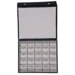 Ring-Storage-box-clip-5x5-Grey-open-top-view-BXRS82 Ring Storage box clip 5x5 Grey open top view