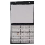 Ring-Storage-box-clip-5x5-Grey-open-top-view-with-ring-BXRS82 Ring Storage box clip 5x5 grey open top view with ring