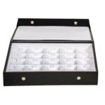 Ring Storage box clip 5x5 white open front view