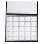 Ring Storage box clip 5x5 white open top view