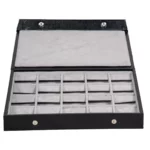 earring-storage-5x4-grey-open-front-view-BXES82GR earring storage 5x4 grey open front view