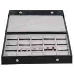 earring-storage-5x4-grey-open-front-view-with-earring-BXES82GR earring storage 5x4 grey open front view with earring