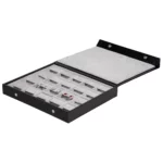 earring storage 5x4 grey open-side-view-with-earring-BXES82GR earring storage 5x4 grey open side view with earring