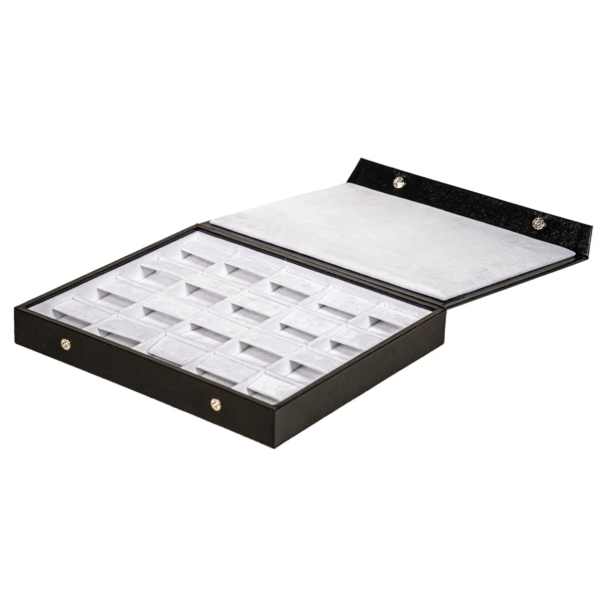 earring-storage-5x4-white-open-side-view-BXES82 earring storage 5x4 white open side view