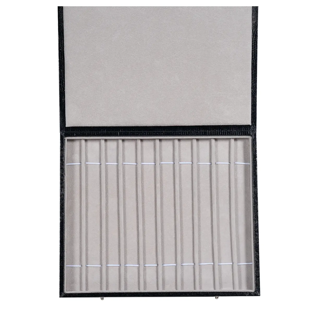 jewellery-storage-box-bracelet-Grey-open-top-view-BXBS80GR jewellery storage box bracelet Grey open top view