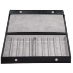 jewellery-storage-box-bracelet-grey-open-front-view-with-bracelet-BXBS80GR jewellery storage box bracelet grey open front view with bracelet