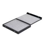 jewellery-storage-box-bracelet-grey-open-side-view-BXBS80GR jewellery storage box bracelet grey open side view