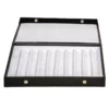 jewellery-storage-box-bracelet-white-open-front-view-BXBS80WH jewellery storage box bracelet white open front view