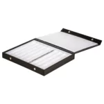 jewellery storage box bracelet white open side view with bracelet