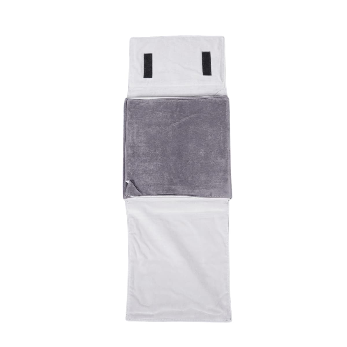 Multi-Compartment Jewellery Tray for Necklaces and Pendants-grey-TRP81-1-8 Grey velvet jewellery tray