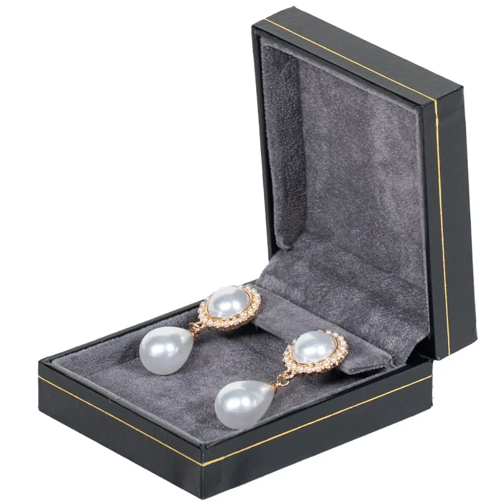 BXE85BL-jewellery-gift-box-for-earring-black-with-necklace-side jewellery-gift-box-for-earring-black-with-necklace-side