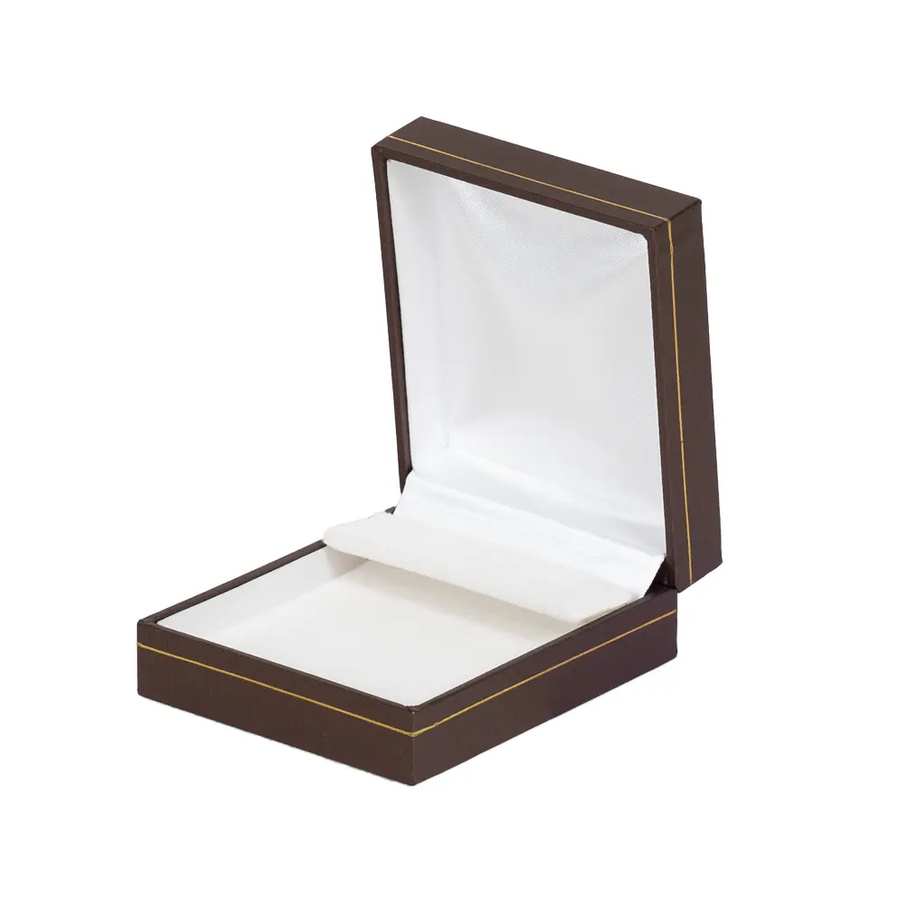 BXE85BR jewellery gift box for earring brown open side
