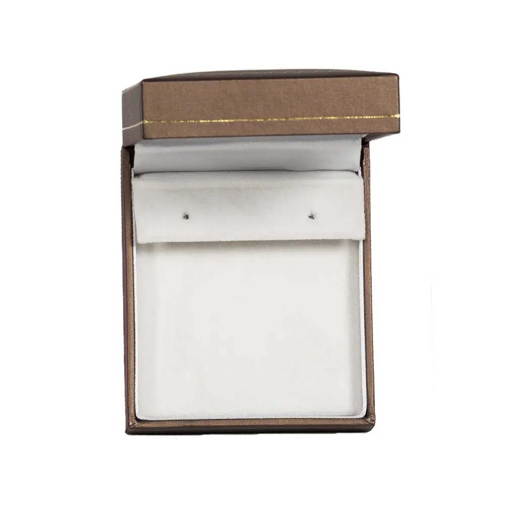 BXE85BR jewellery gift box for earring brown top side