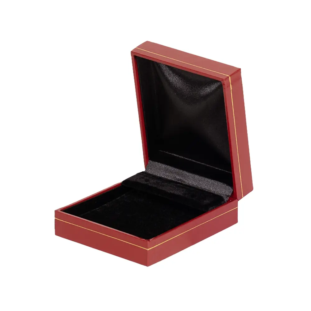 BXE85BR jewellery gift box for earring red open side