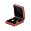 BXE85BR jewellery gift box for earring red with earring side