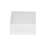 BXE85WH Jewellery gift box for earring white close front