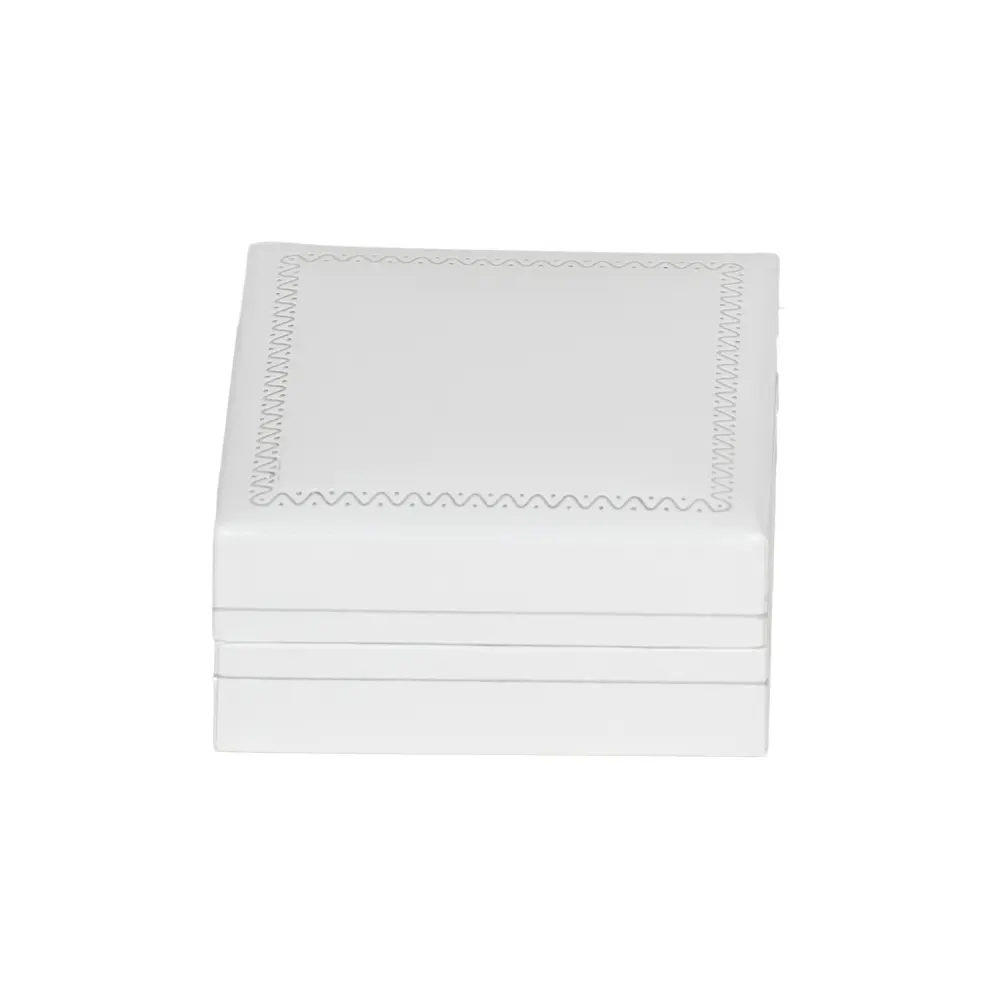 BXE85WH Jewellery gift box for earring white close front
