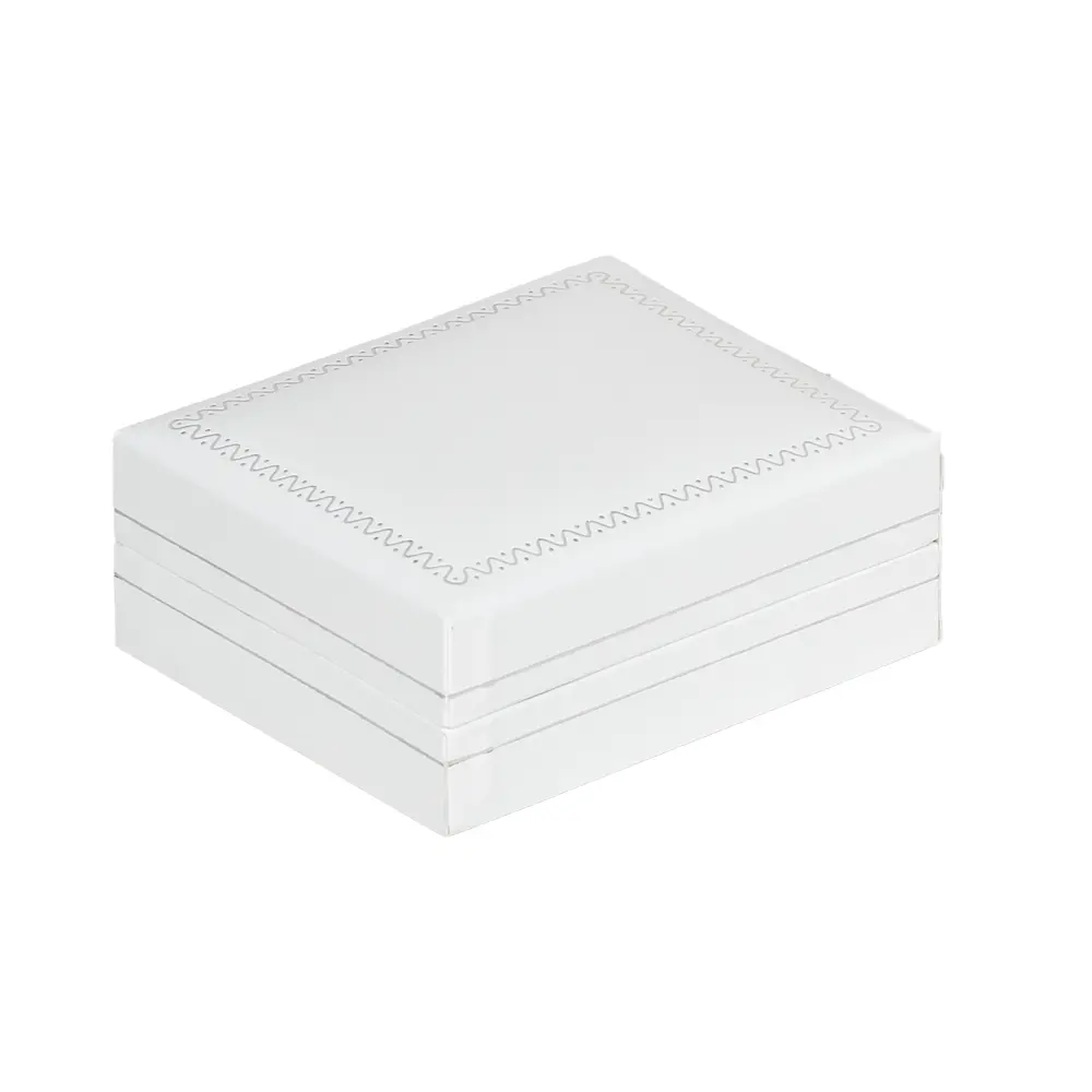 BXE85WH jewellery gift box for earring white close side