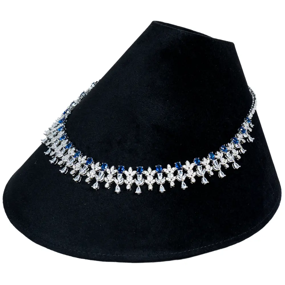 NS95-corn-necklace-stand-black-with-necklace-side corn-necklace-stand-black-with-necklace-side