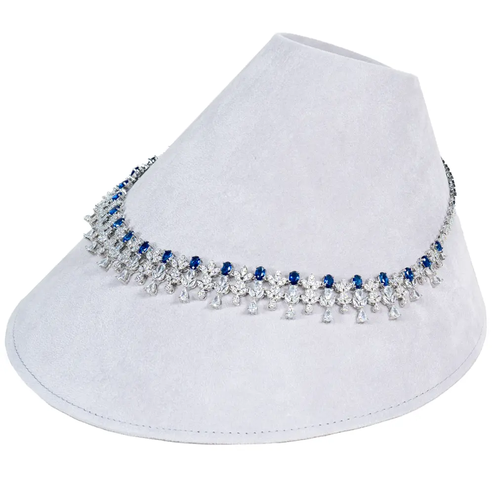 NS95-corn-necklace-stand-grey-with-necklace-side corn-necklace-stand-grey-with-necklace-side