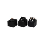 Jewellery set Stand angle view with jewelleryblack