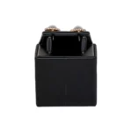 display stand for earrings black back view with earring