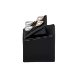 display stand for earrings black side view with earring