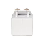 display stand for earrings white back view with earring