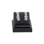 jewellery-stand-for-earrings-Black-front-view-with-earring-ES90BL jewellery stand for earrings Black front view with earring