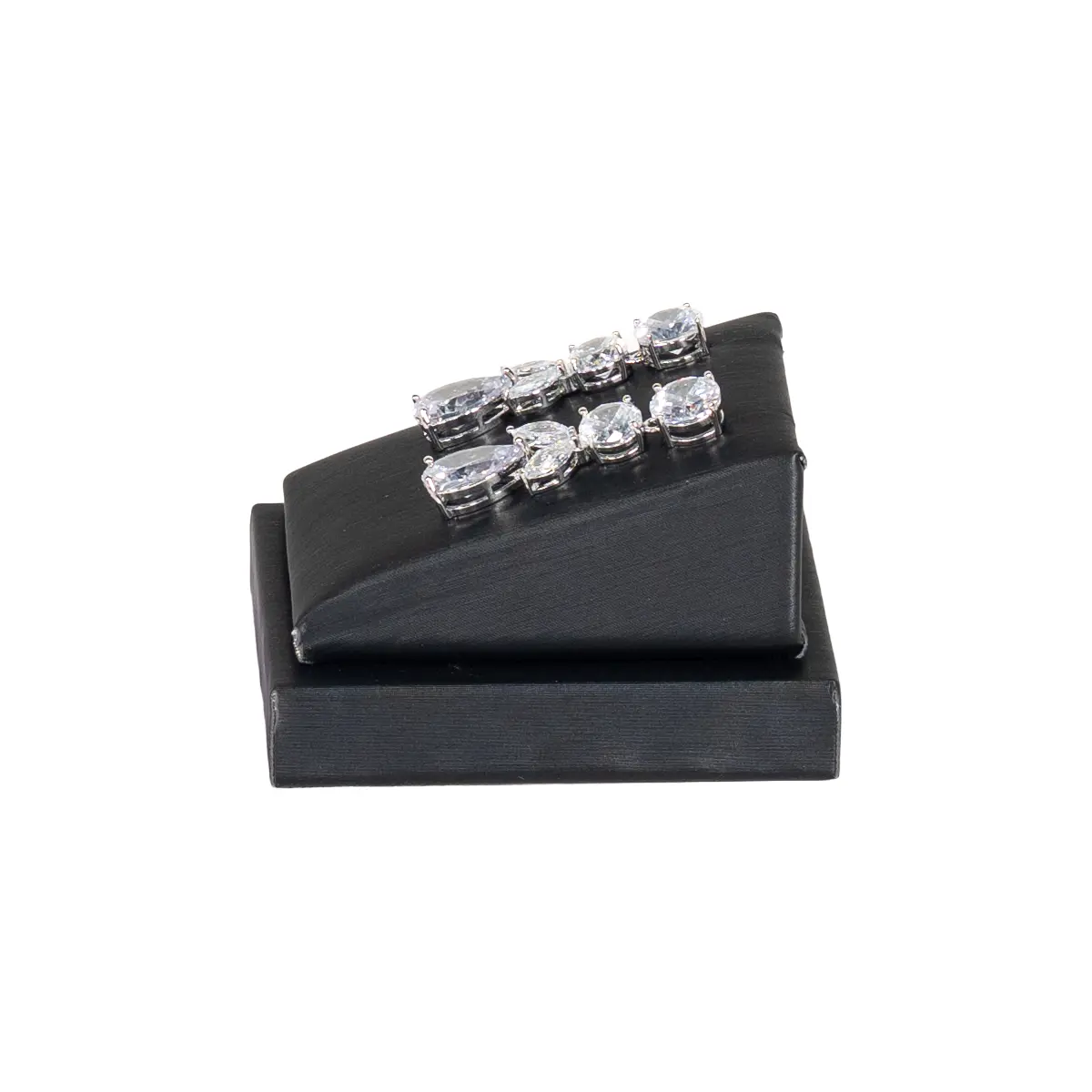 jewellery-stand-for-earrings-black-side-view-with-earring-ES90BL jewellery stand for earrings black side view with earring