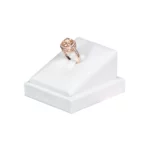 jewelry-holder-ring-white-angle-view-with-ring-RS90WH jewelry holder ring white angle view with ring