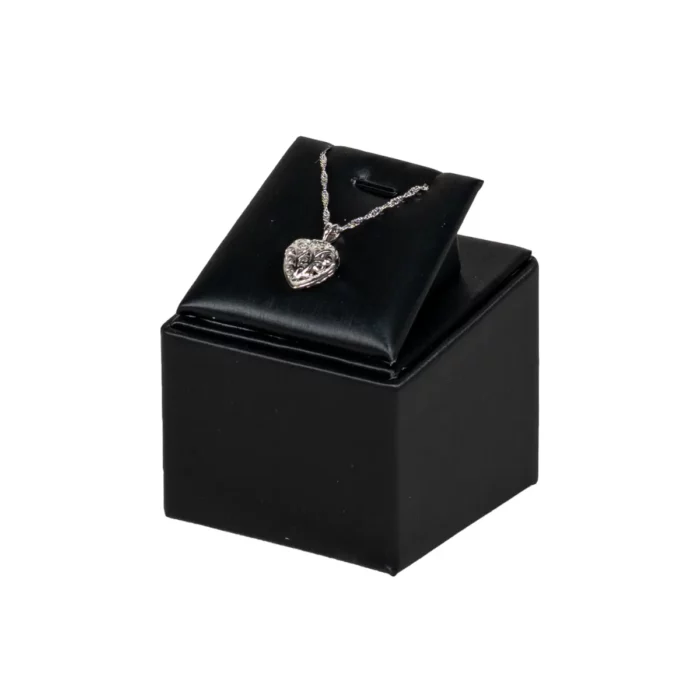 jewelry necklace holder black angle view with necklace PS85WH