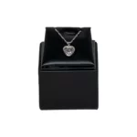 jewelry necklace holder black front view with necklace