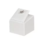 jewelry necklace holder white angle view with pendant