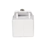 jewelry necklace holder white back view with pendant