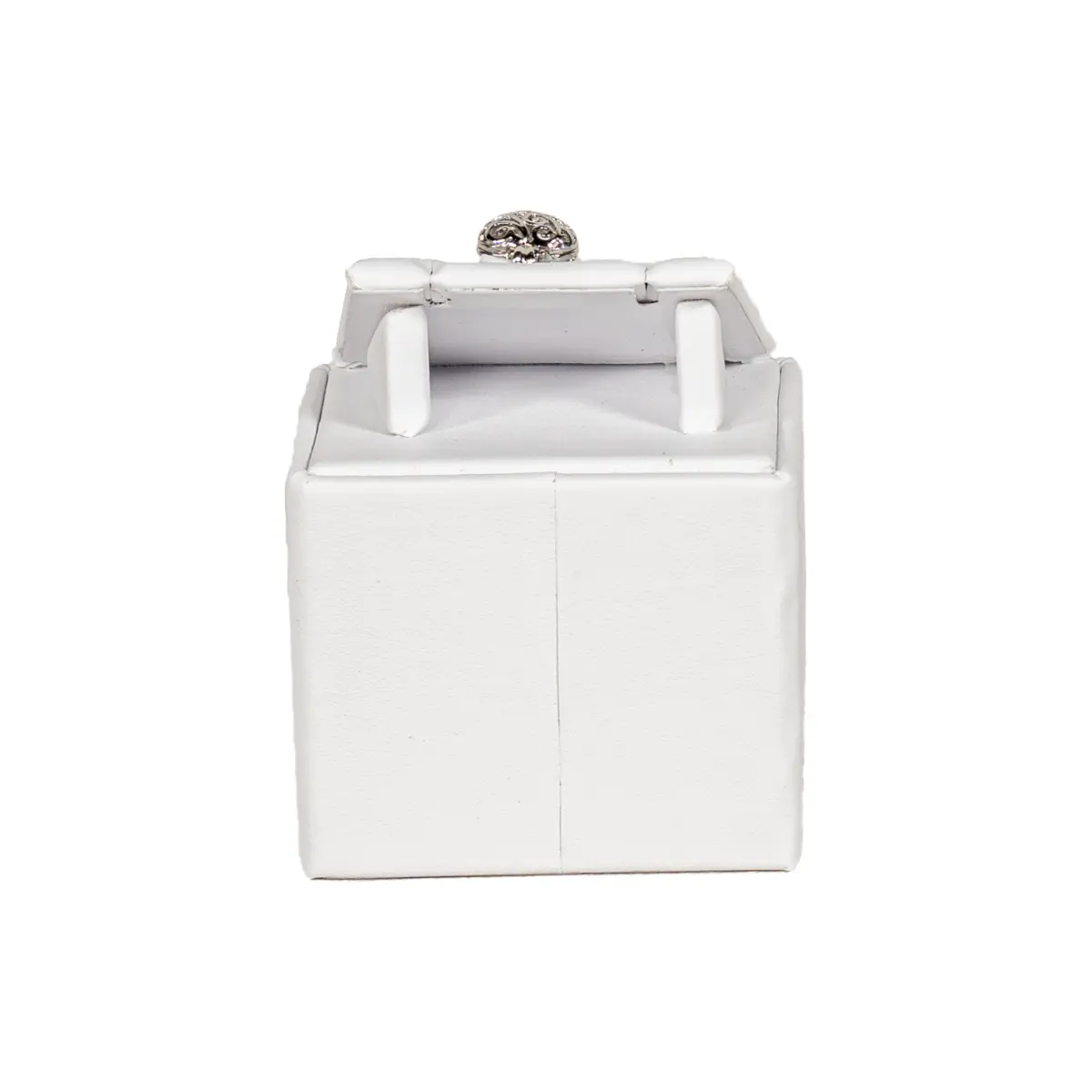 jewelry necklace holder white back view with pendant