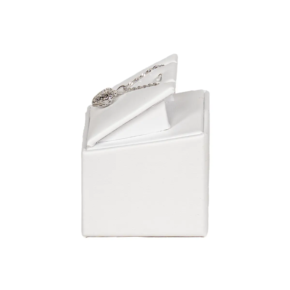 jewelry necklace holder white side view with necklace