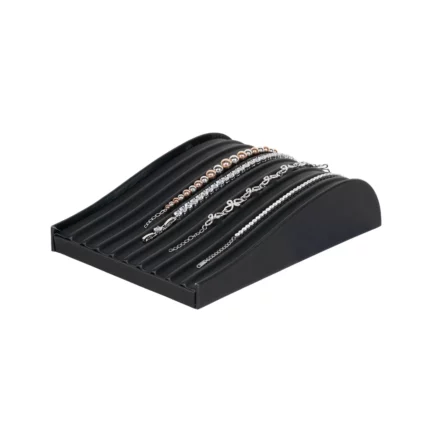Bracelet stand Black Large angle view with bracelet