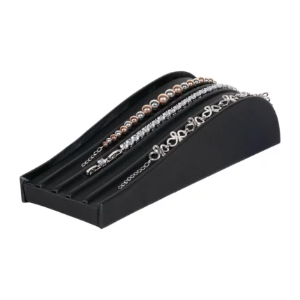 Bracelet stand Black small angle view with bracelet