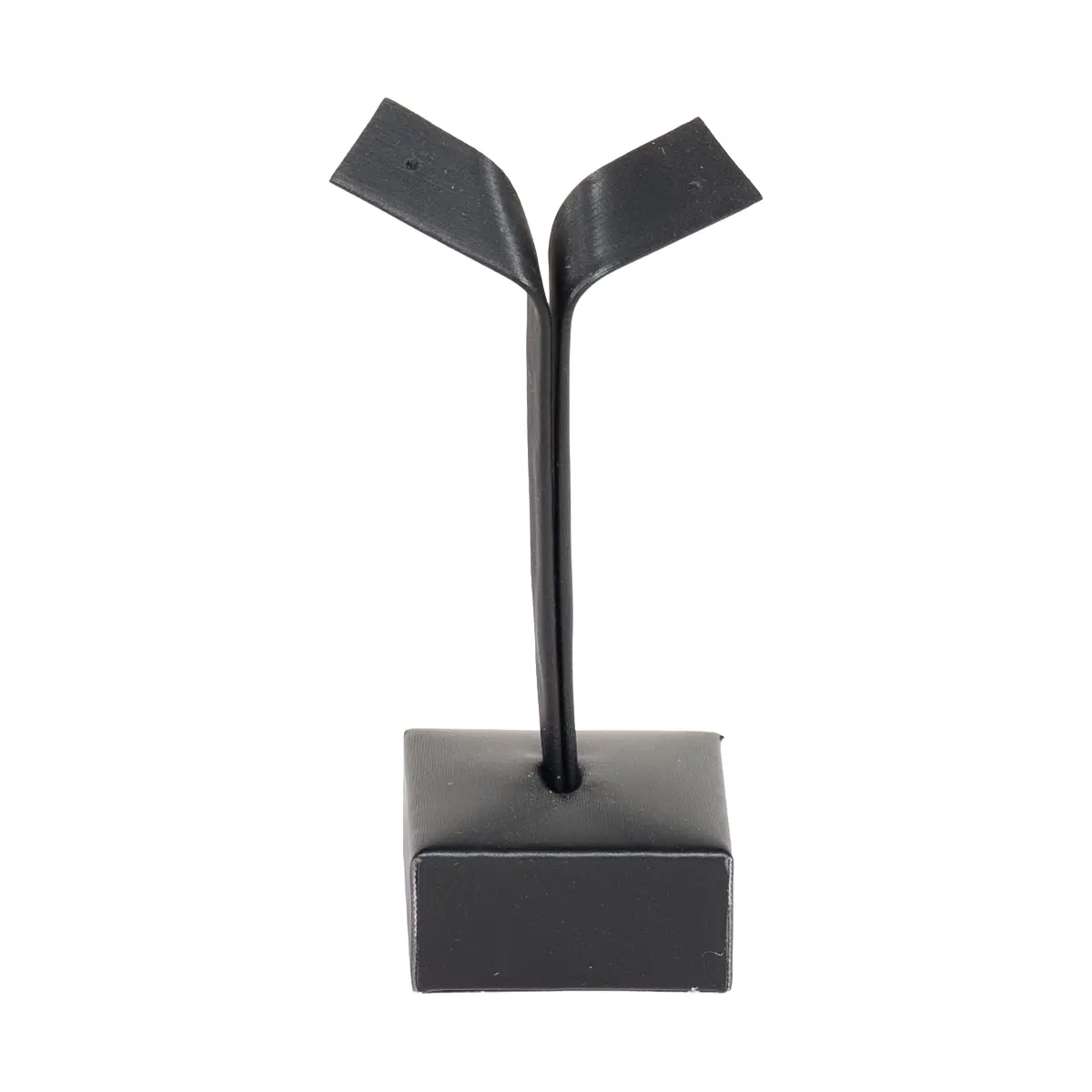 Earring display holder large black front view