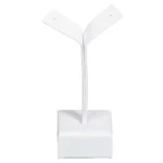 Earring-display-holder-large-white-front-view-ES81LWH Earring display holder large white front view