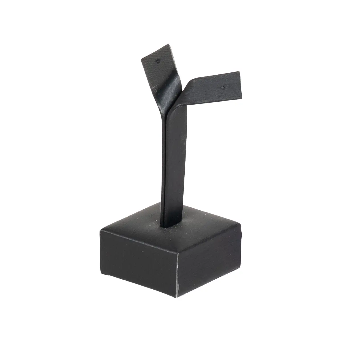 Earring-display-holder-small-black-angle-view-ES81SBL Earring display holder small black angle view