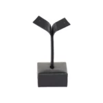 Earring-display-holder-small-black-front-view-ES81SBL Earring display holder small black front view