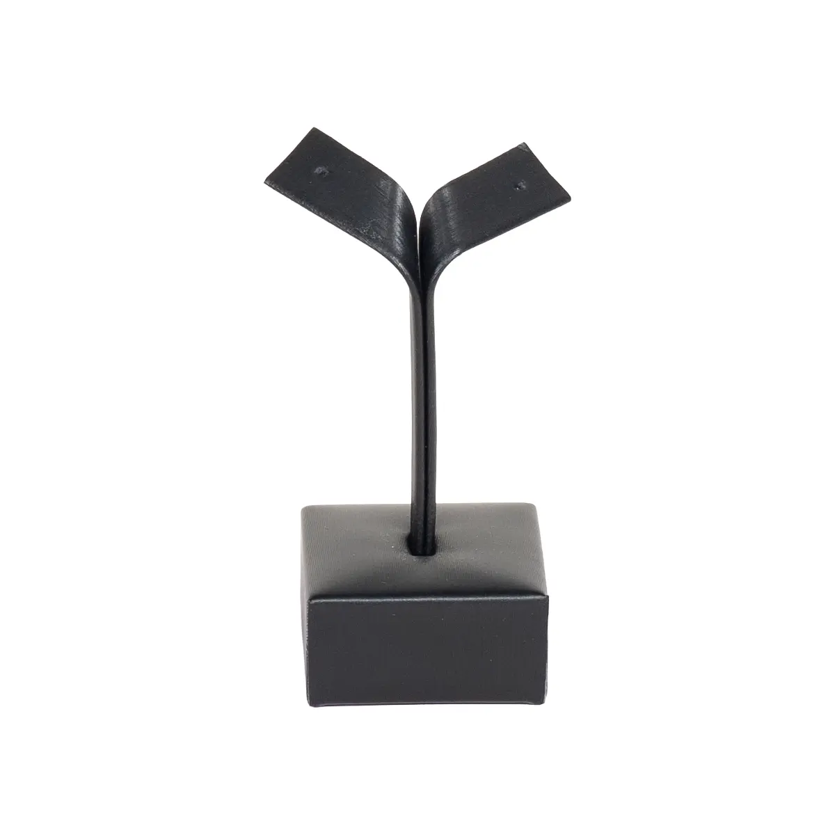 Earring-display-holder-small-black-front-view-ES81SBL Earring display holder small black front view