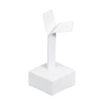 Earring-display-holder-small-white-angle-view-ES81SWH Earring display holder small white angle view