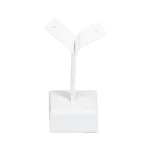 Earring-display-holder-small-white-front-view-ES81SWH Earring display holder small white front view
