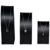 Jewelry-Necklace-Holder-black-front-view-with-necklaceCS81SBL Jewelry Necklace Holder black front view with necklace